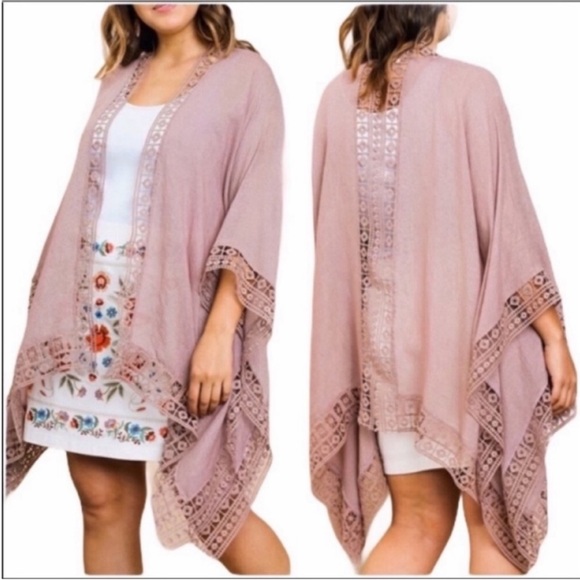 UMGEE bell sleeve open front kimono top XL/1XL - Picture 1 of 7